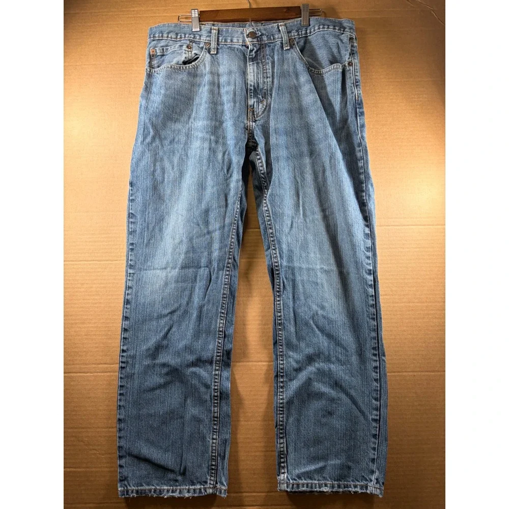 Levi's 559 Relaxed Straight Jeans Mens 36x30 Blue Denim Medium Wash Casual